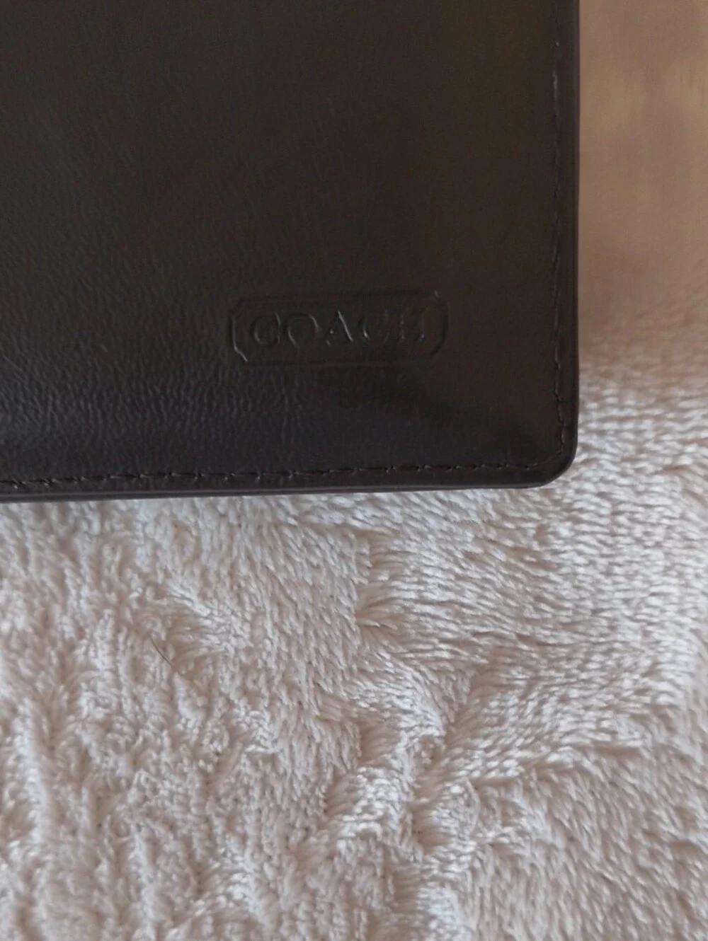 Coach Multicolor Patchwork Wallet with Green Signature Panels